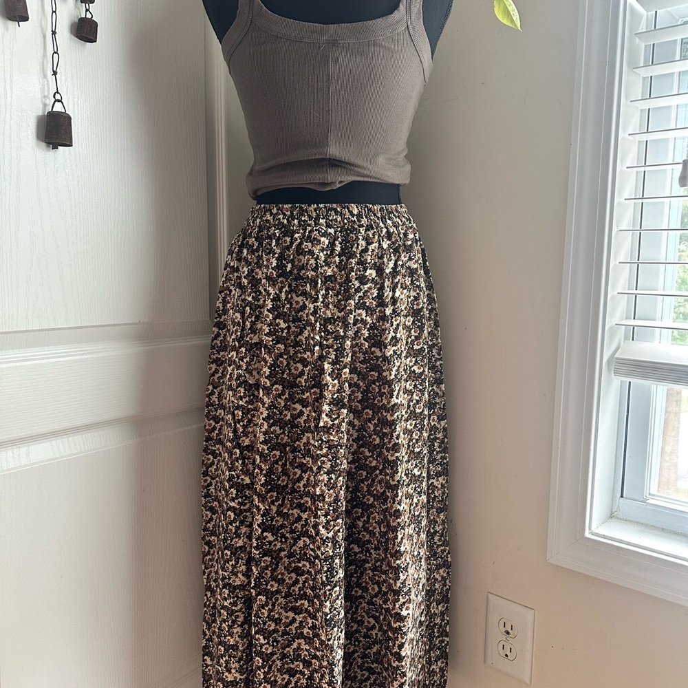 At last & co. floral Midi Skirt